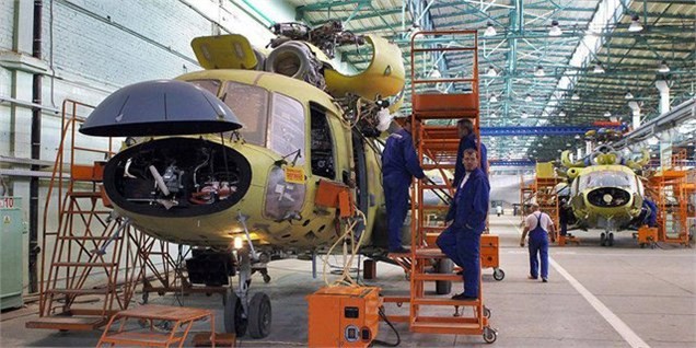 مونتاژ بالگردهای روسی در ایران