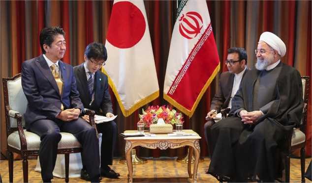 دیدار نخست وزیر ژاپن با روحانی