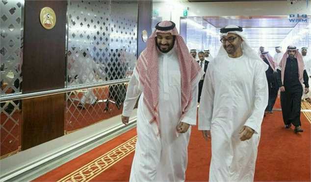 پرچم سفید امارات در برابر ایران