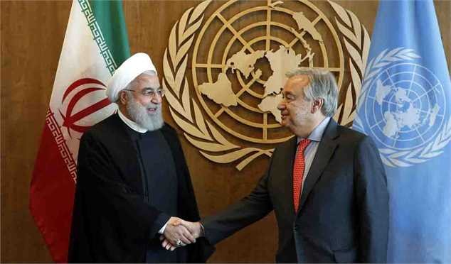 دیدار روحانی با دبیرکل سازمان ملل