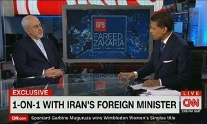 توييت CNN از مصاحبه دیروز ظریف