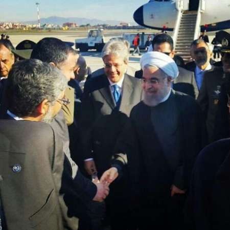 با استقبال وزیر امور خارجه ایتالیا رئیس جمهوری وارد رم شد.