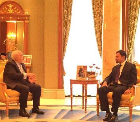 دیدار ظریف با ولیعهد برونئی