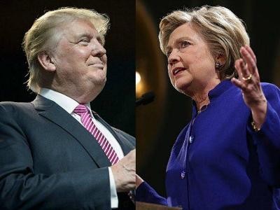 دونالد ترامپ 5 درصد از هیلاری کلینتون پیش افتاد