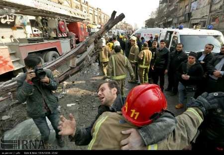 تحویل پیکر 6 جان باخته حادثه پلاسکو به پزشکی قانونی