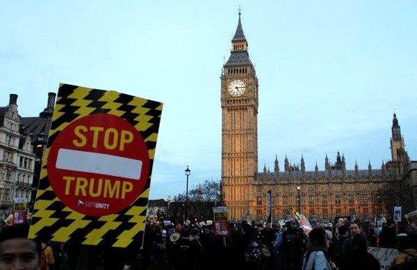 برگزاری تظاهرات ضد ترامپ در لندن