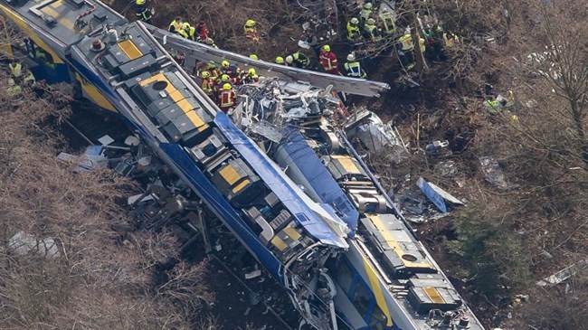 Train crash in Germany kills at least nine