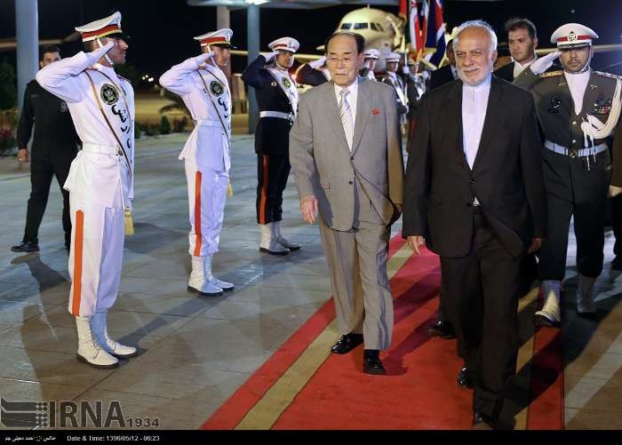 رییس کنگره ملی خلق کره شمالی برای شرکت در مراسم تحلیف روحانی وارد تهران شد