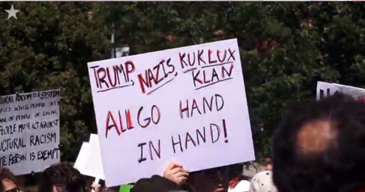 کانزاسی های معترض به نژادپرستی: ترامپ و فاشیست ها باید بروند