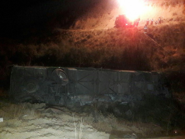 سقوط اتوبوس به دره جاجرود با 11 کشته و 28 زخمی