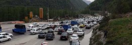 ترافیک سنگین در جاده های شمال