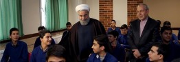 بازدید روحانی از کلاس تدریس تاریخ با موضوع برجام