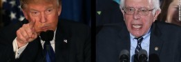 Trump and Sanders win