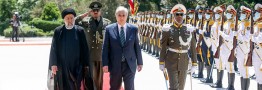 &laquo;توکایف&raquo; در سعدآباد مورد استقبال رسمی &laquo;رئیسی&raquo; قرار گرفت