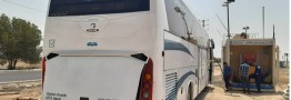 سوخت اتوبوس&zwnj;های حامل زائران اربعین در شلمچه عراق تامین شد