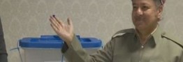 با شروع همه پرسی استقلال کردستان عراق، بارزانی رأی خود را به صندوق انداخت