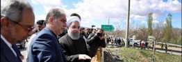 رئیس جمهوری از منطقه سیل زده غله زار آذرشهر بازدید کرد
