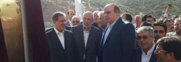 آبگیری سد زمکان کرمانشاه با حضور جهانگیری