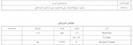 آنالیز مواد EPS (Uncoated SuperFine) 